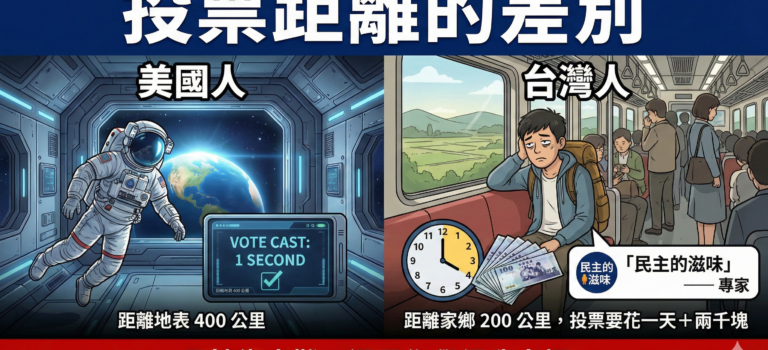 不在籍投票是「災難」？我看是某些人的「選情災難」吧！
