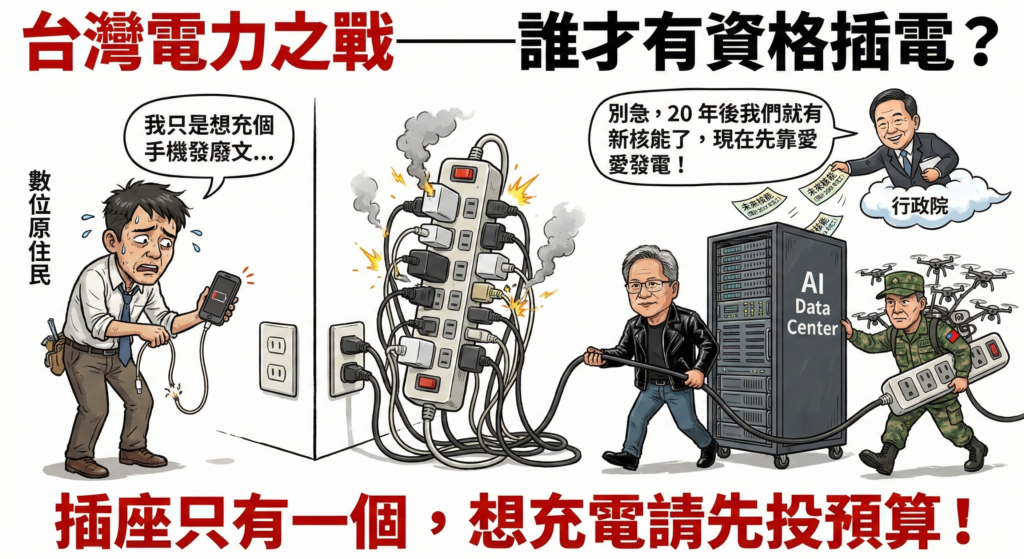 數位原住民目前電力已不足